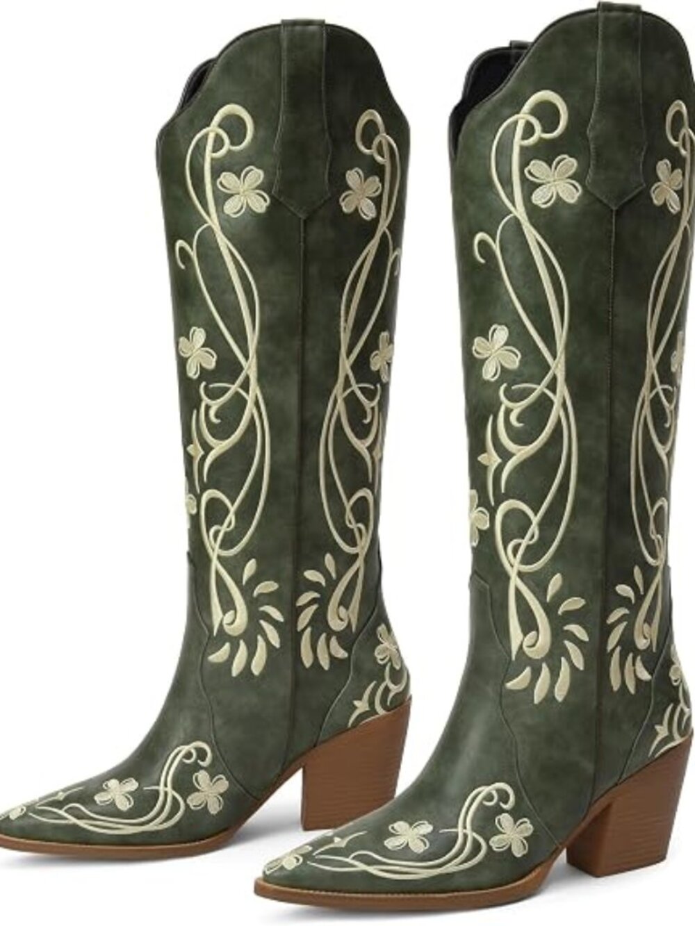Cowgirl Boots Women Knee High Vintage Cowboy Boots